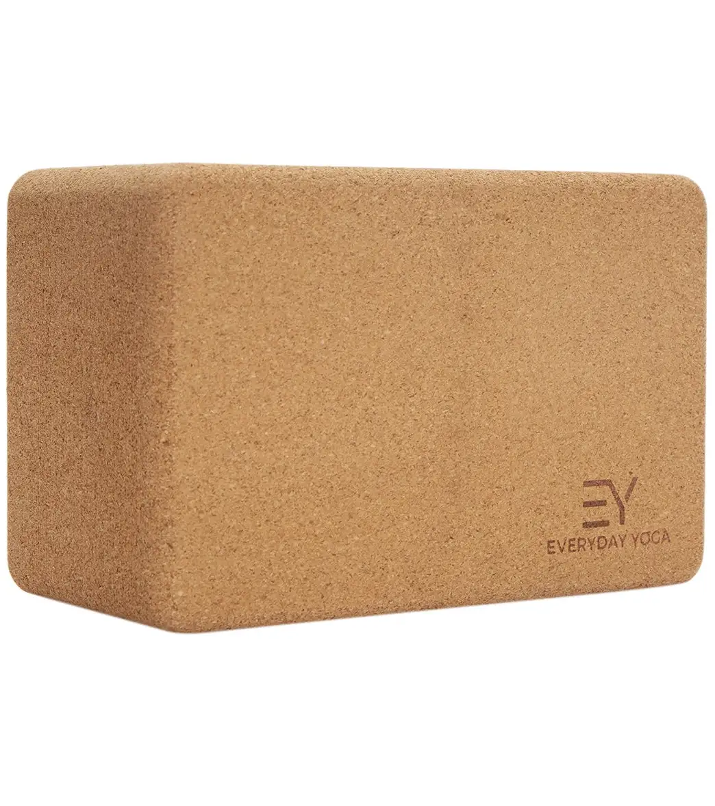 Everyday Yoga Cork Yoga Block 5 Inch