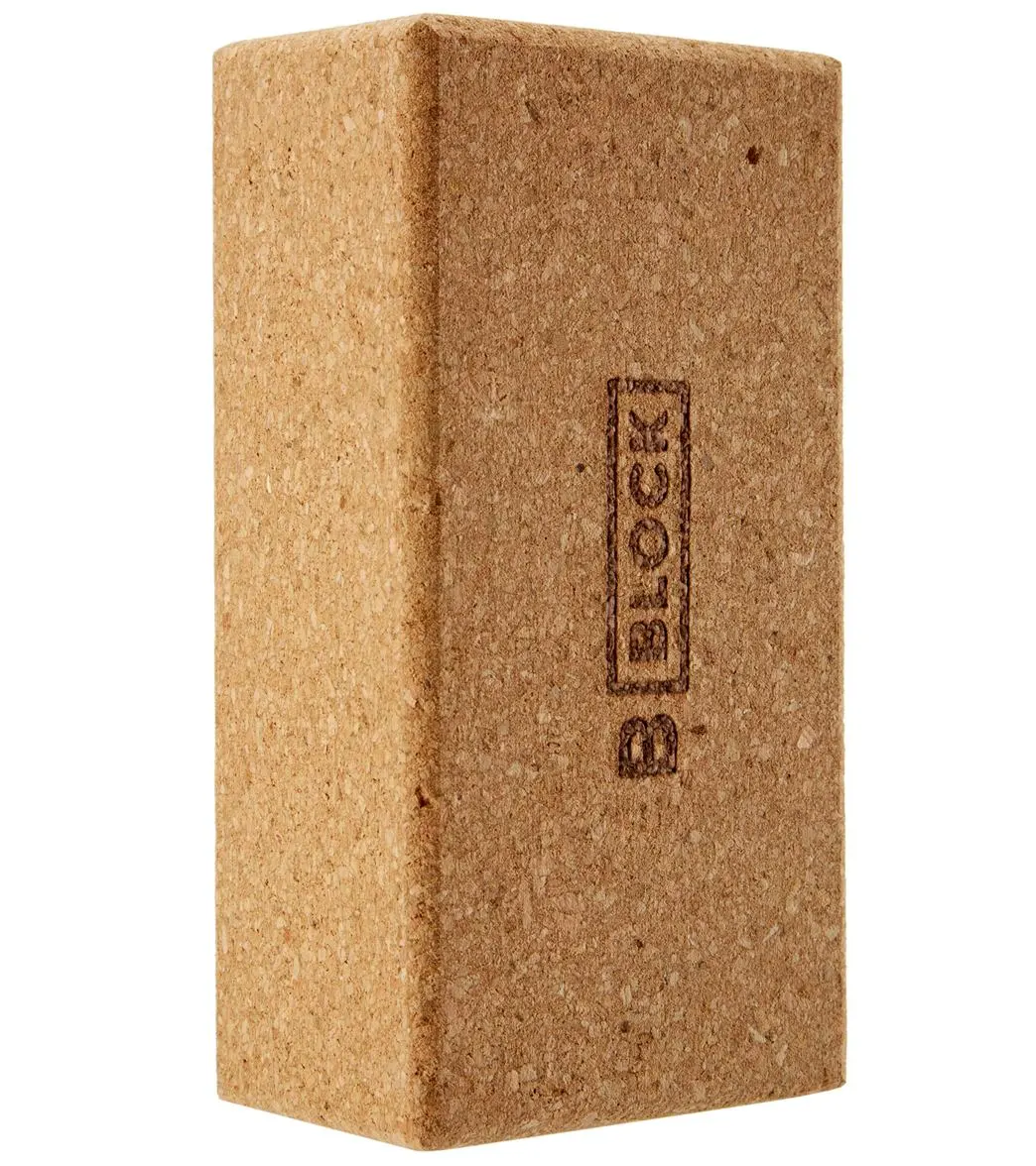B Yoga Cork Yoga Block 3 Inch - Image 2