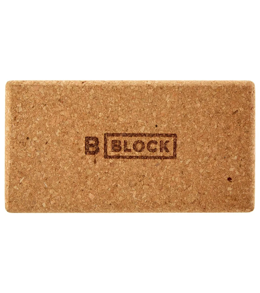 B Yoga Cork Yoga Block 3 Inch - Image 3