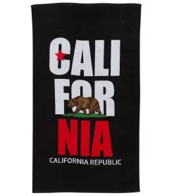 Sola 40" X 70" Black California Republic Towel