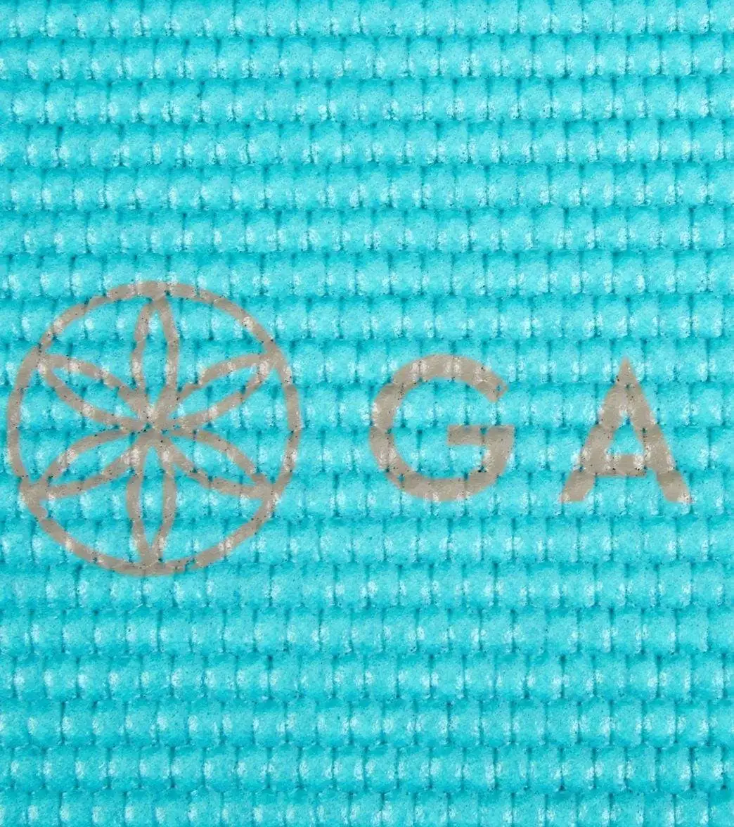 Gaiam Reversible Kaleidoscope Printed Yoga Mat 68" 6mm Extra Thick - Image 6