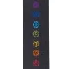 Gaiam Black Chakra Printed Yoga Mat 68" 6mm