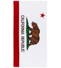 WET PRODUCTS California Flag Beach Towel