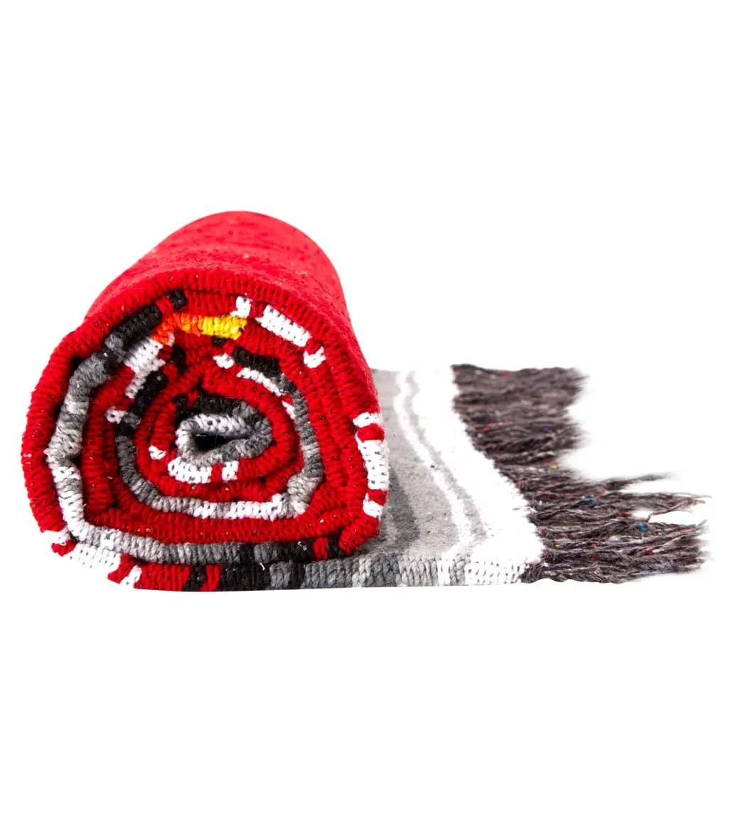 Native Yoga Diamond Design Mexican Yoga Blanket - Image 3