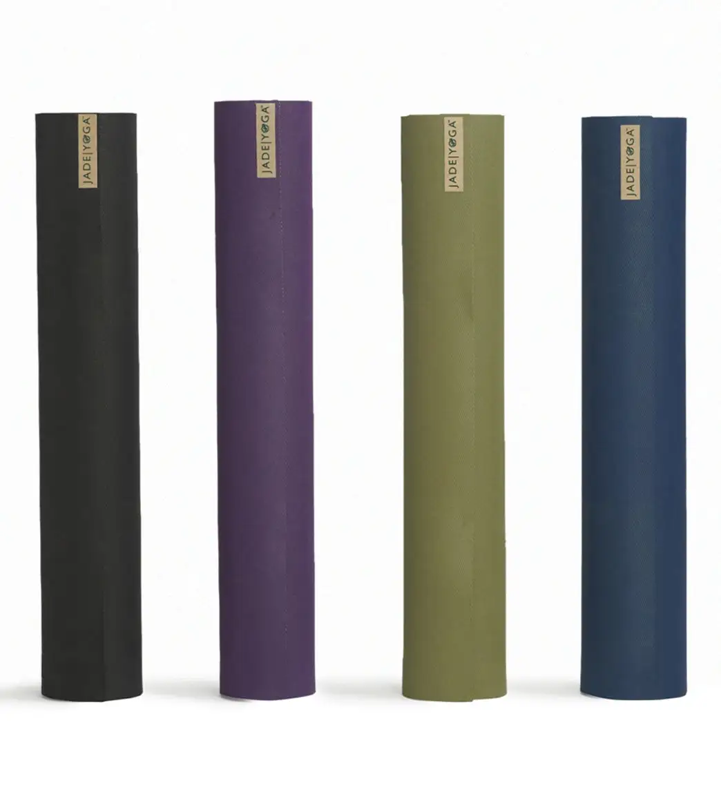 JADE YOGA Harmony Natural Rubber Yoga Mat 74" 5mm