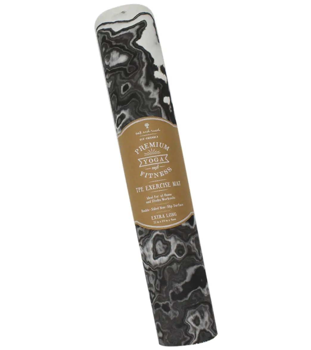 Oak And Reed Eco-Friendly TPE Yoga Mat, Marble - Image 3