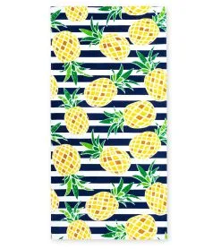 Dohler USA Dohler Pineapple Stripes Beach Towel 30”X 60”